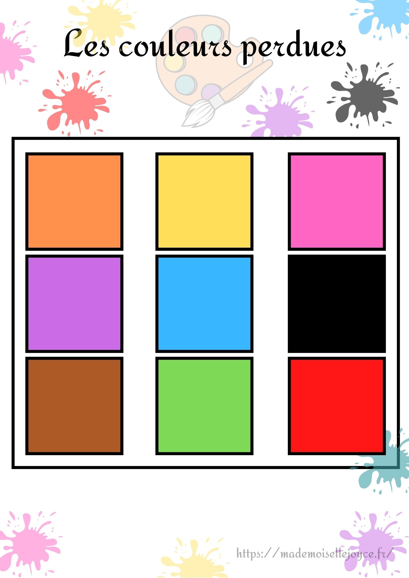 Apprendre les couleurs facilement à son enfant + PRINTABLE