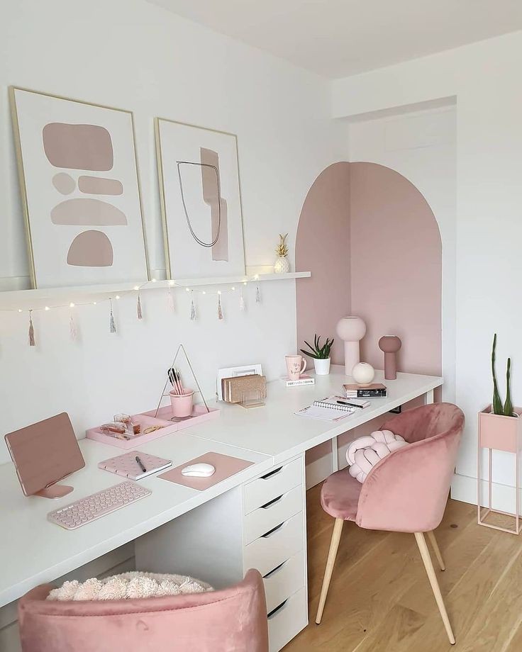 Bureau Rose Chic: Idées Déco Uniques