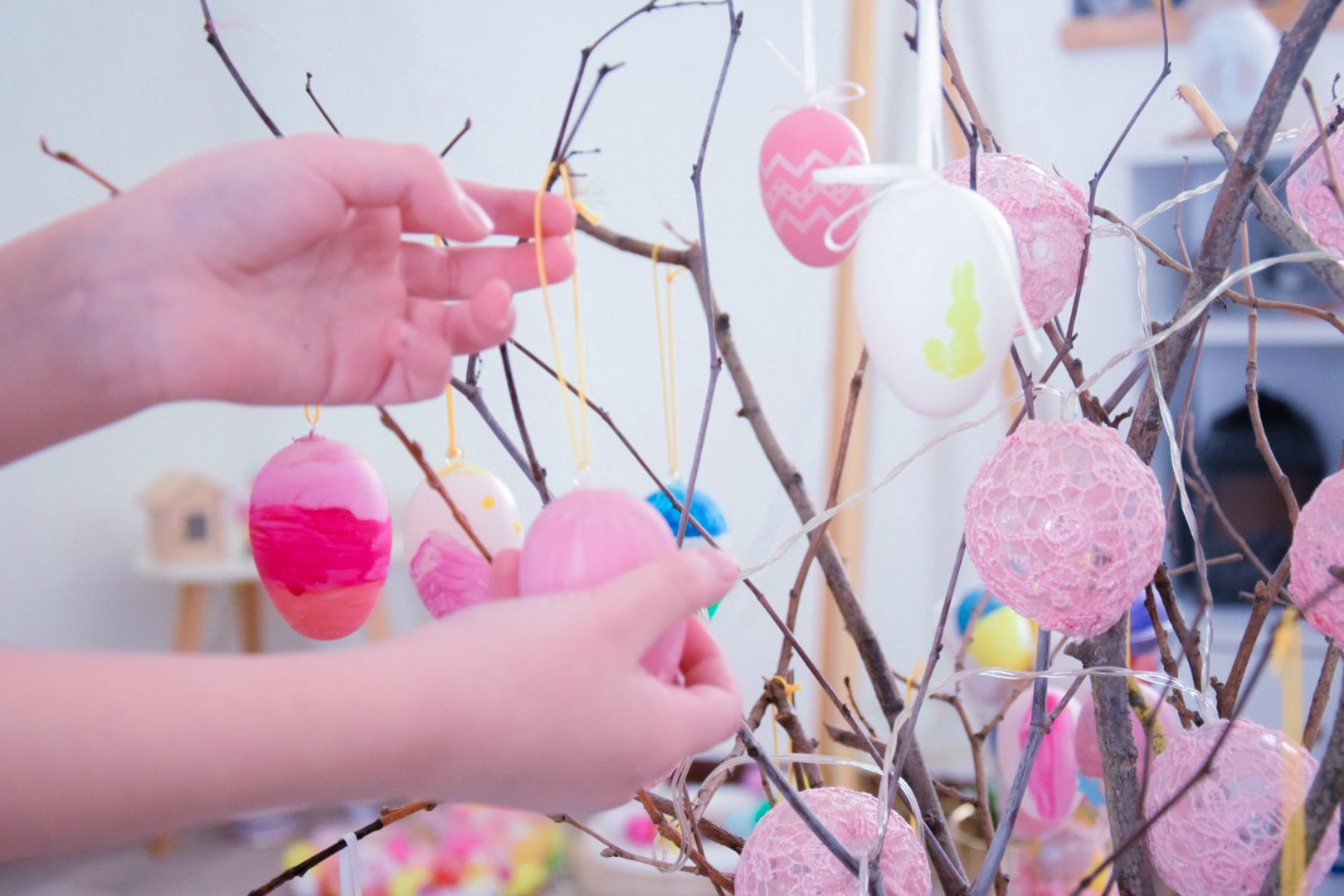 Un arbre de Pâques à créer avec les tout petits - Marie Claire