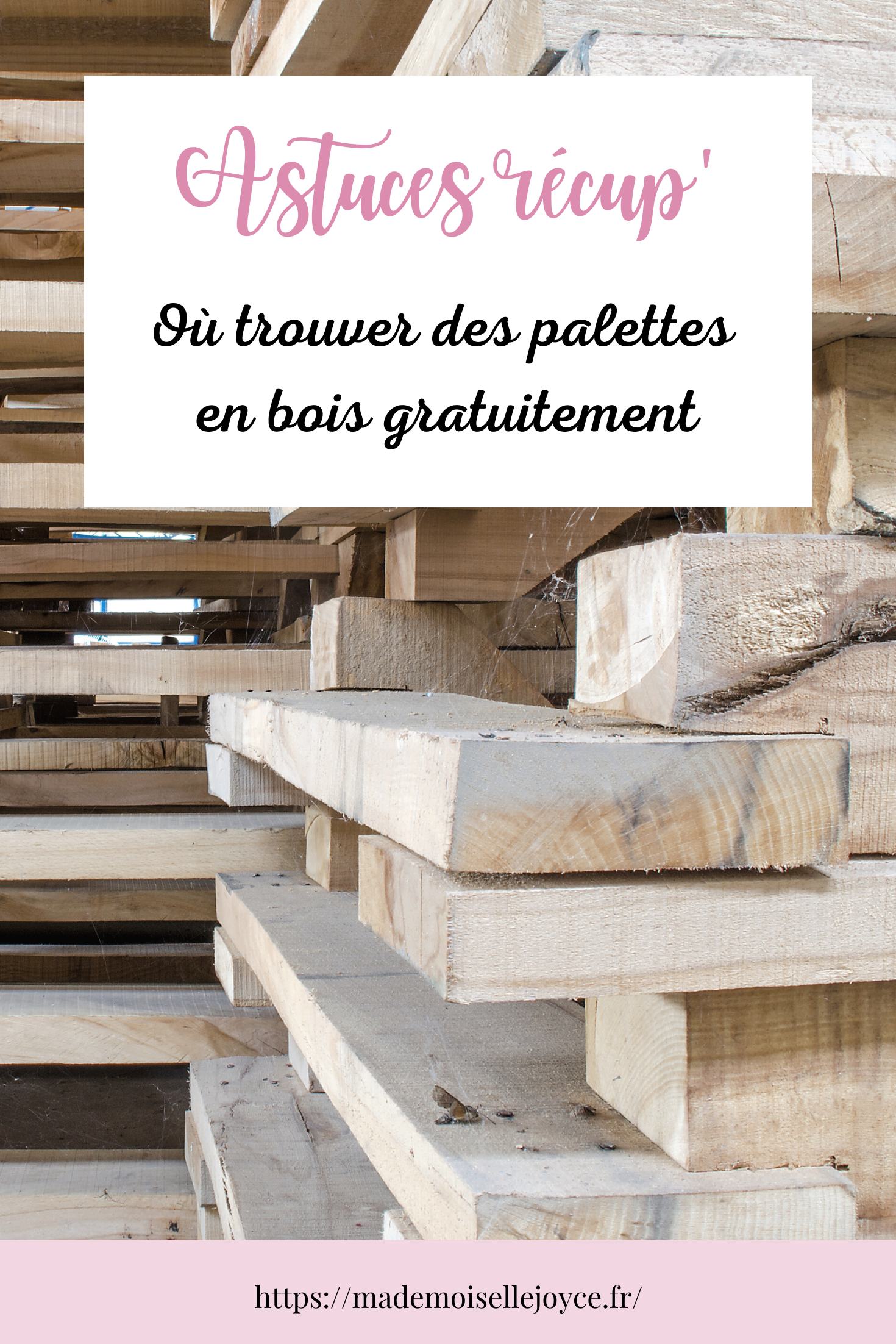 Où récupérer des palettes de bois gratuites ?